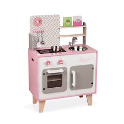 Jouet-Cuisine en bois macaron, 5 accessoires
