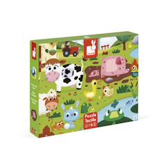 Jouet-Jeux éducatifs-Puzzle tactile la ferme 20 pièces