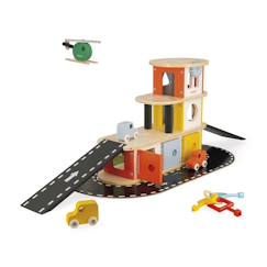 Jouet-Jeux d'imagination-Garage en bois fsc bolid