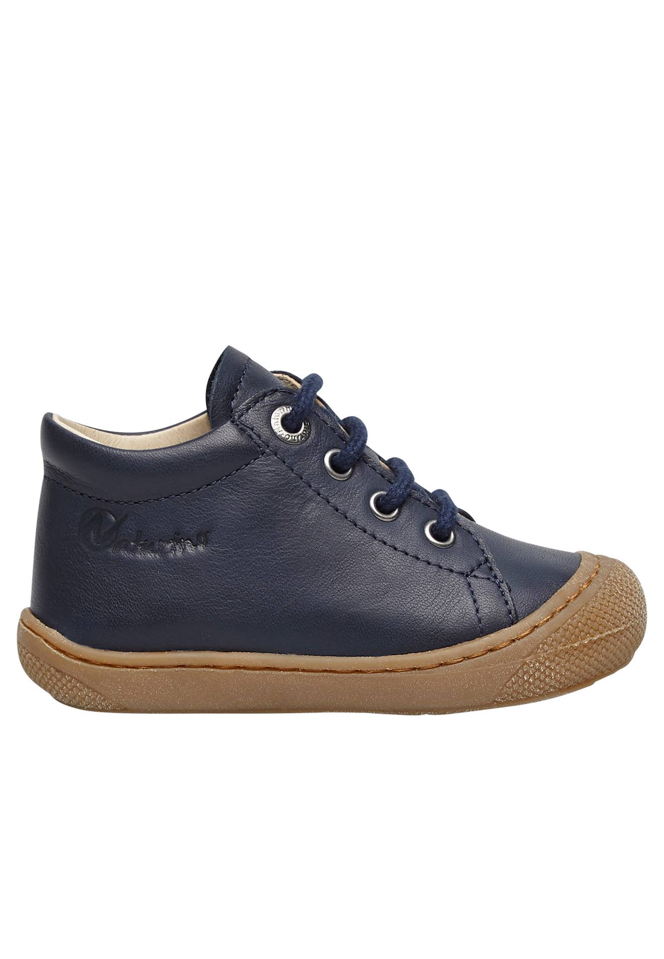 Chaussures En Cuir Cocoon Bleu Foncé-