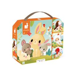 Jouet-Puzzle animaux de la ferme, 6 à 16 pièces