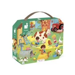 Jouet-Jeux éducatifs-Puzzle une journée à la ferme 24 pièces