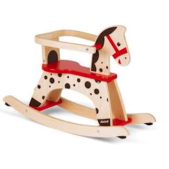 Jouet-Premier âge-Cheval à bascule caramel