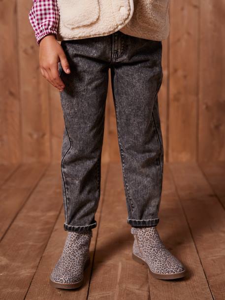 Fille-Jean fille mom poches coeur 