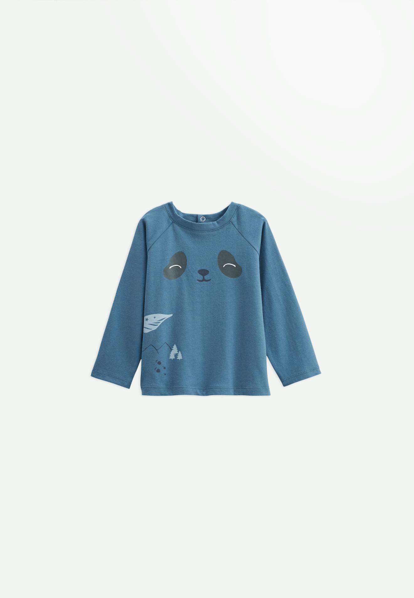 T-shirt Bébé Manches Longues Tao Bleu