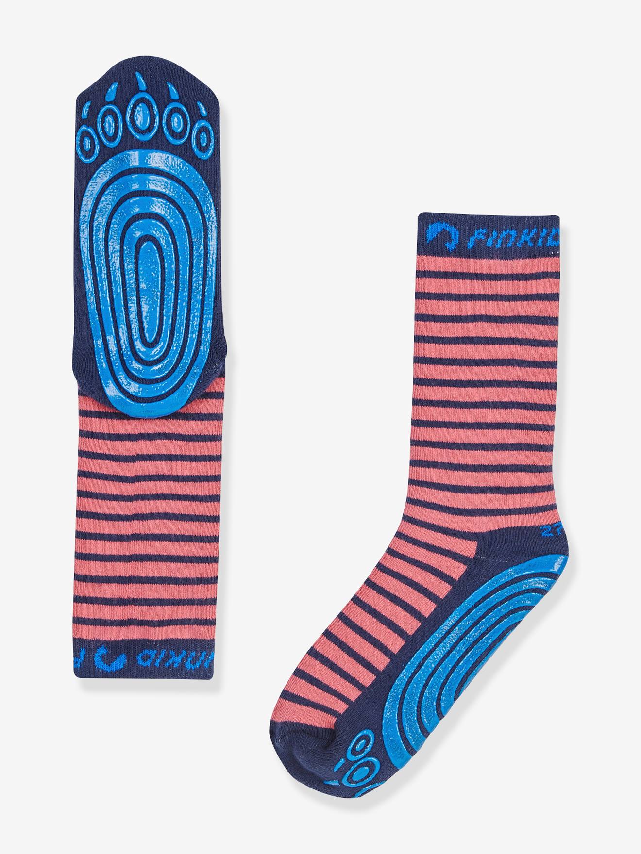 Chaussettes antidérapantes enfant TAPSUT finkid, patte d’ours rose