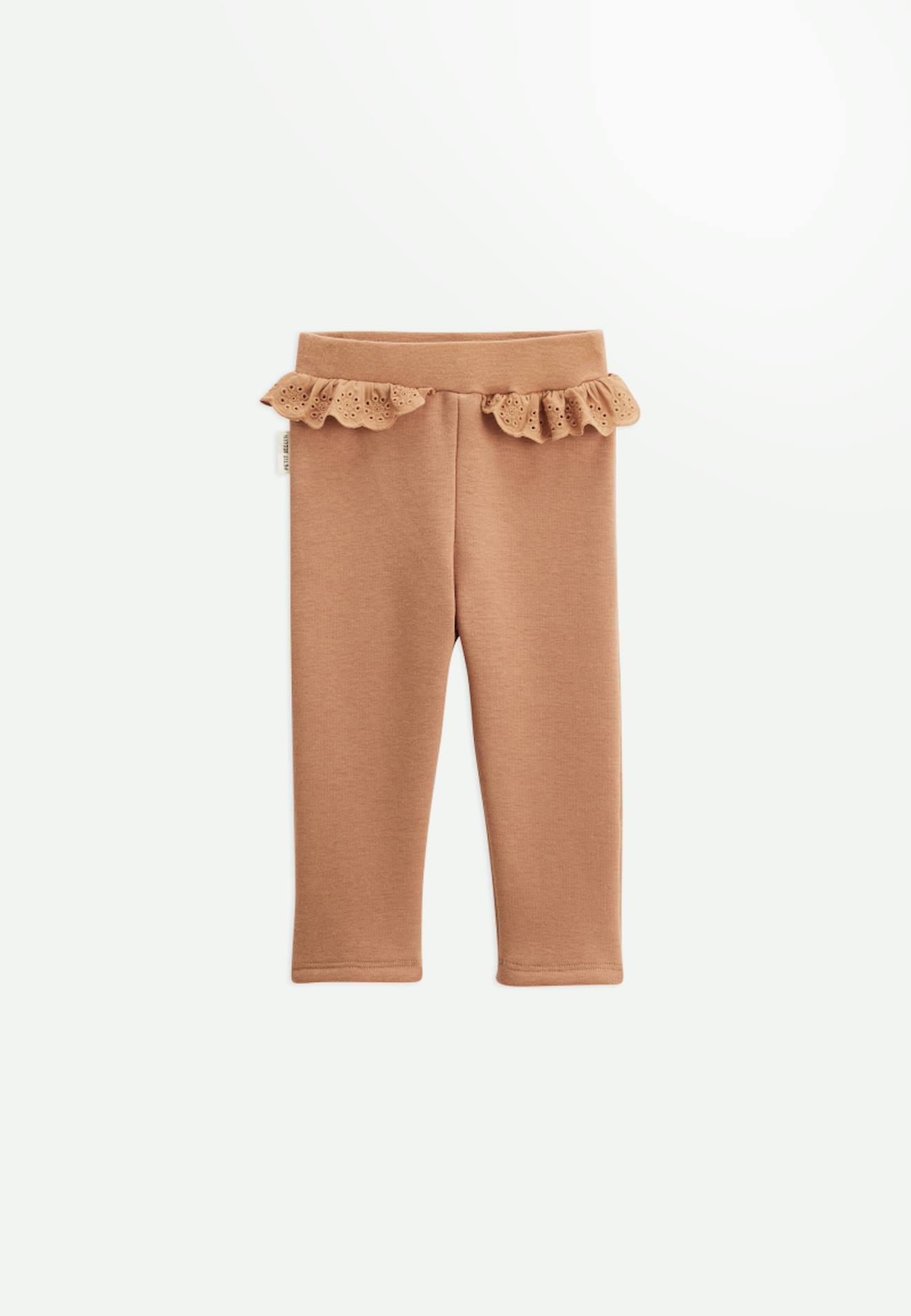 Legging bébé en molleton ultra chaud chincha camel