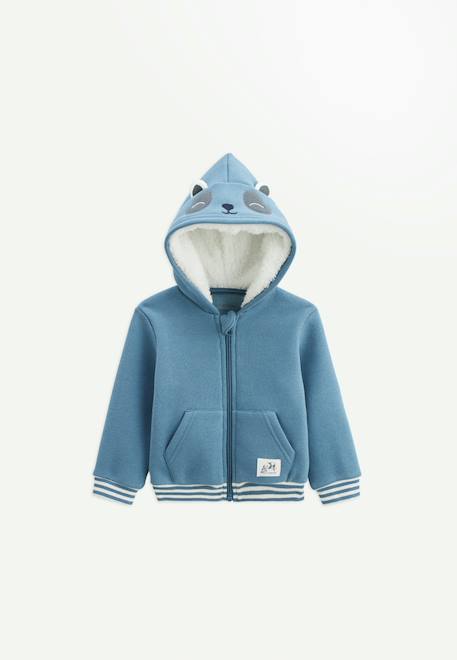 Bébé-Sweat à capuche zippé bébé en molleton tao