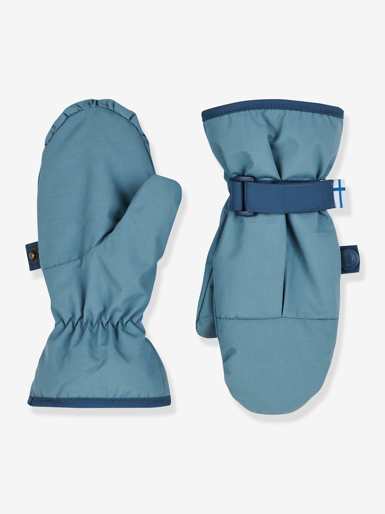 Moufles imperméables pour enfants LUMIPALLO finkid bleu moyen