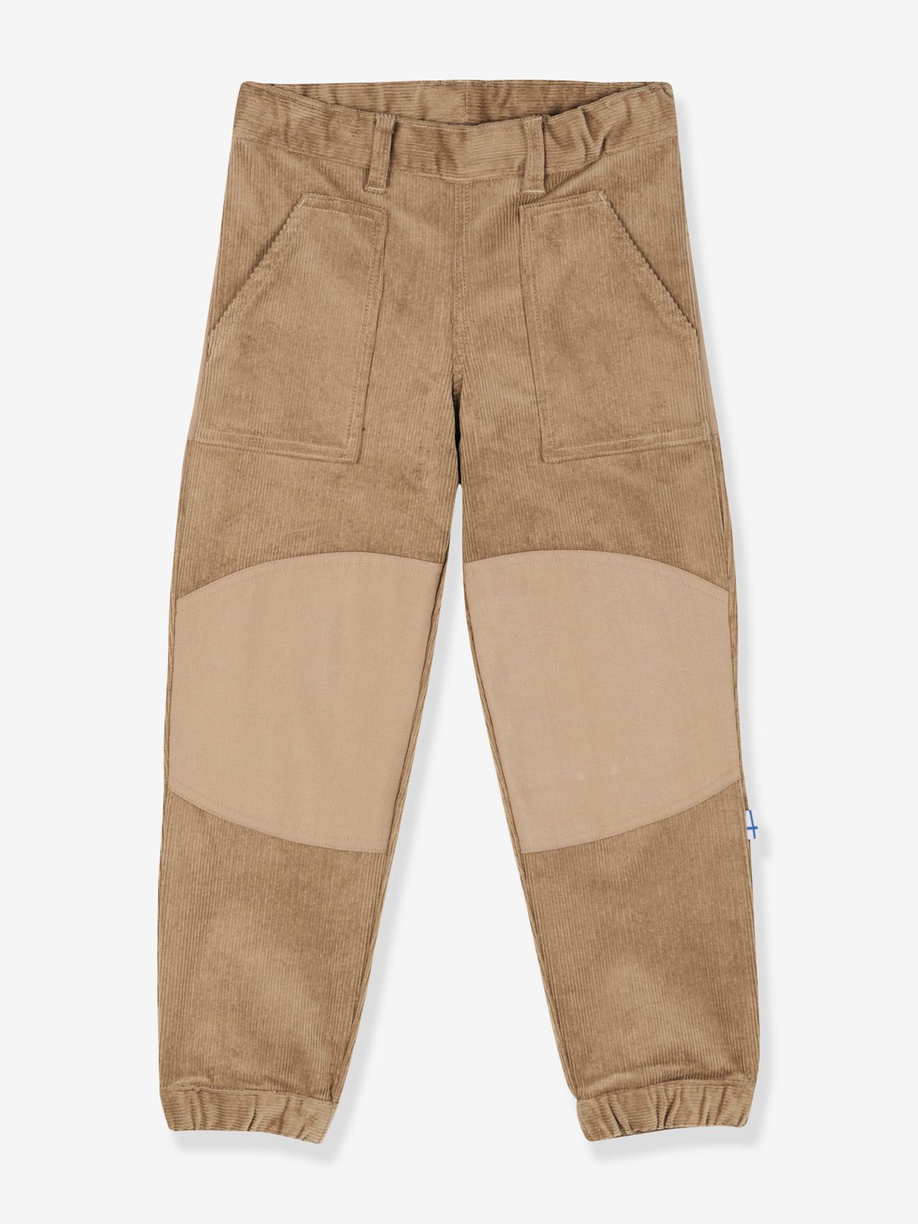 Pantalon en velours côtelé enfant KELMI finkid avec renforts camel Pantalon en velours côtelé enfant KELMI finkid avec renforts camel