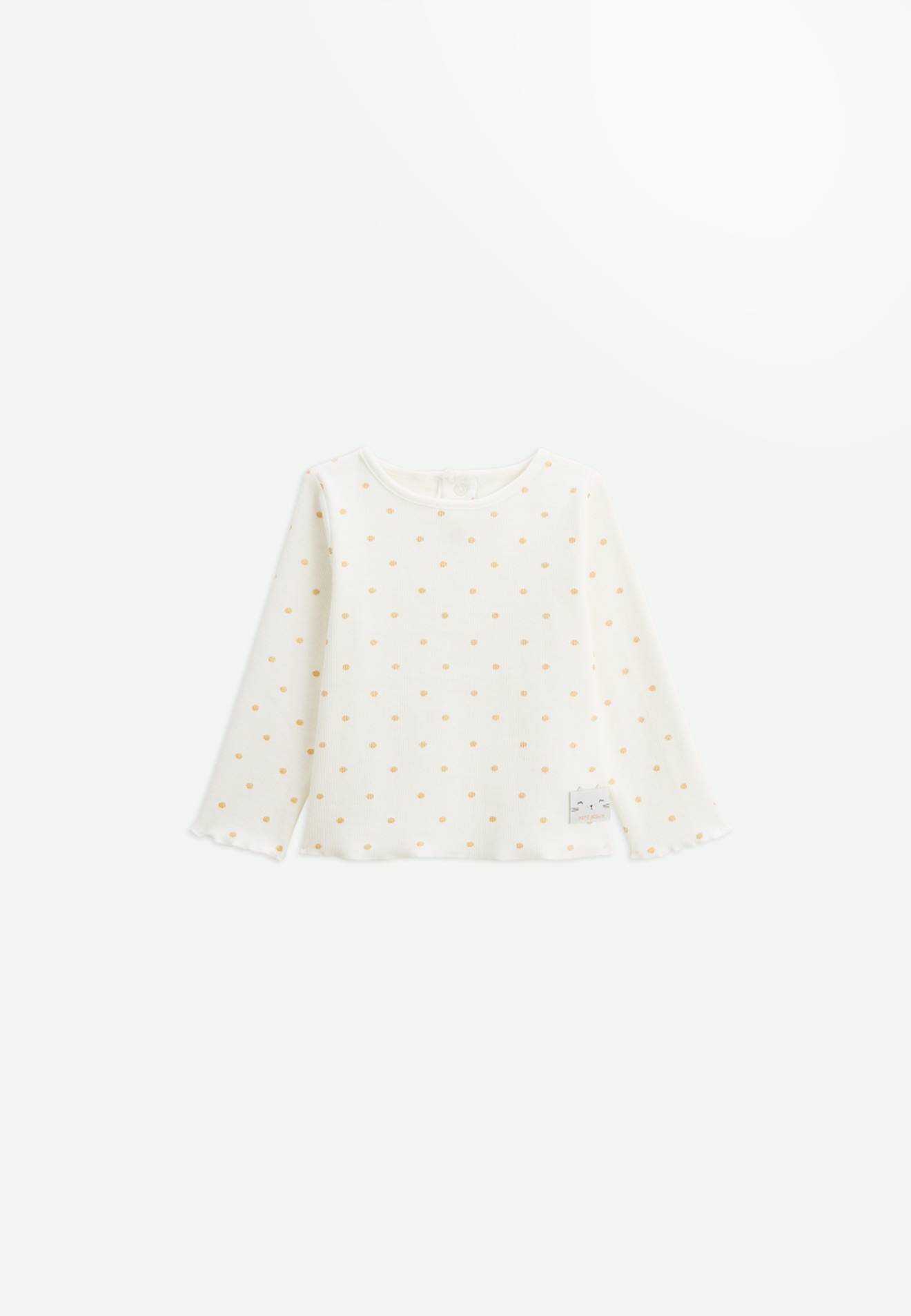 T-shirt Enfant Manches Longues Swan Ecru