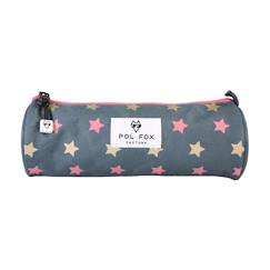 Jouet-Trousse simple fille POL FOX Wonder Fox Glitter – CP/CE1/CE2 – Gris à motifs étoiles
