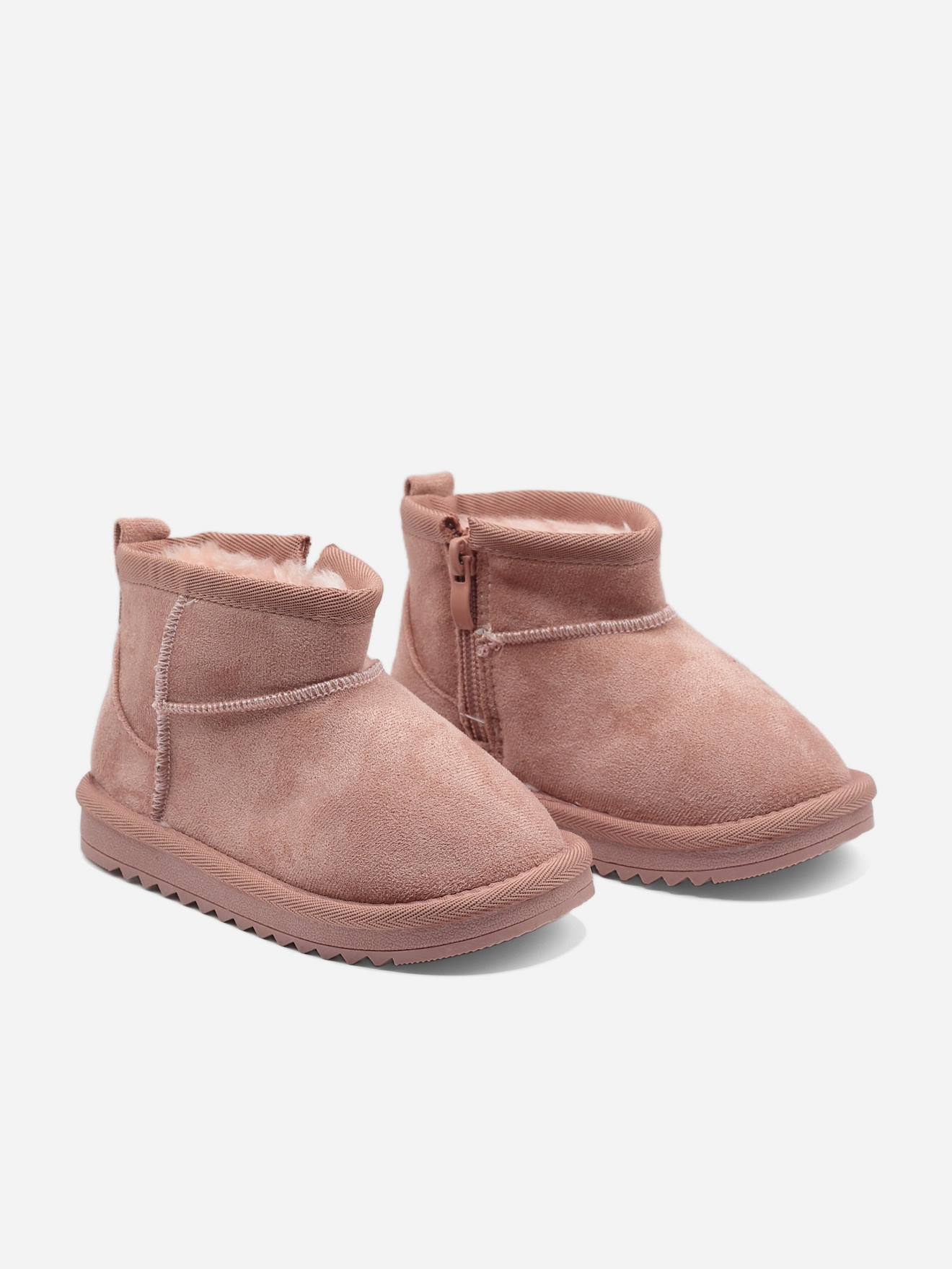 Bottines À Zip Rose