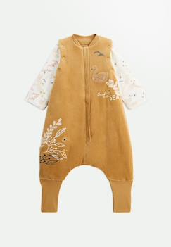 Turbulette tog2 en velours avec pieds retroussables et manches amovibles swan  - vertbaudet enfant