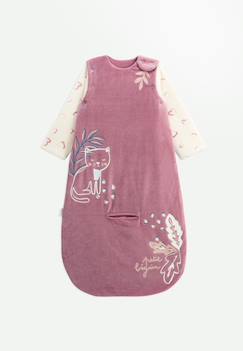 Gigoteuse siège auto tog 3 en velours avec manches amovibles matcha  - vertbaudet enfant