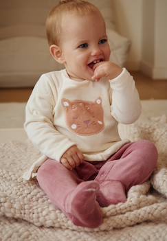 Bébé-Pyjama, surpyjama-Pyjama bébé en velours matcha