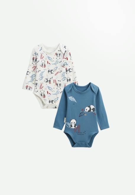 Bébé-Lot de 2 bodies bébé manches longues tao