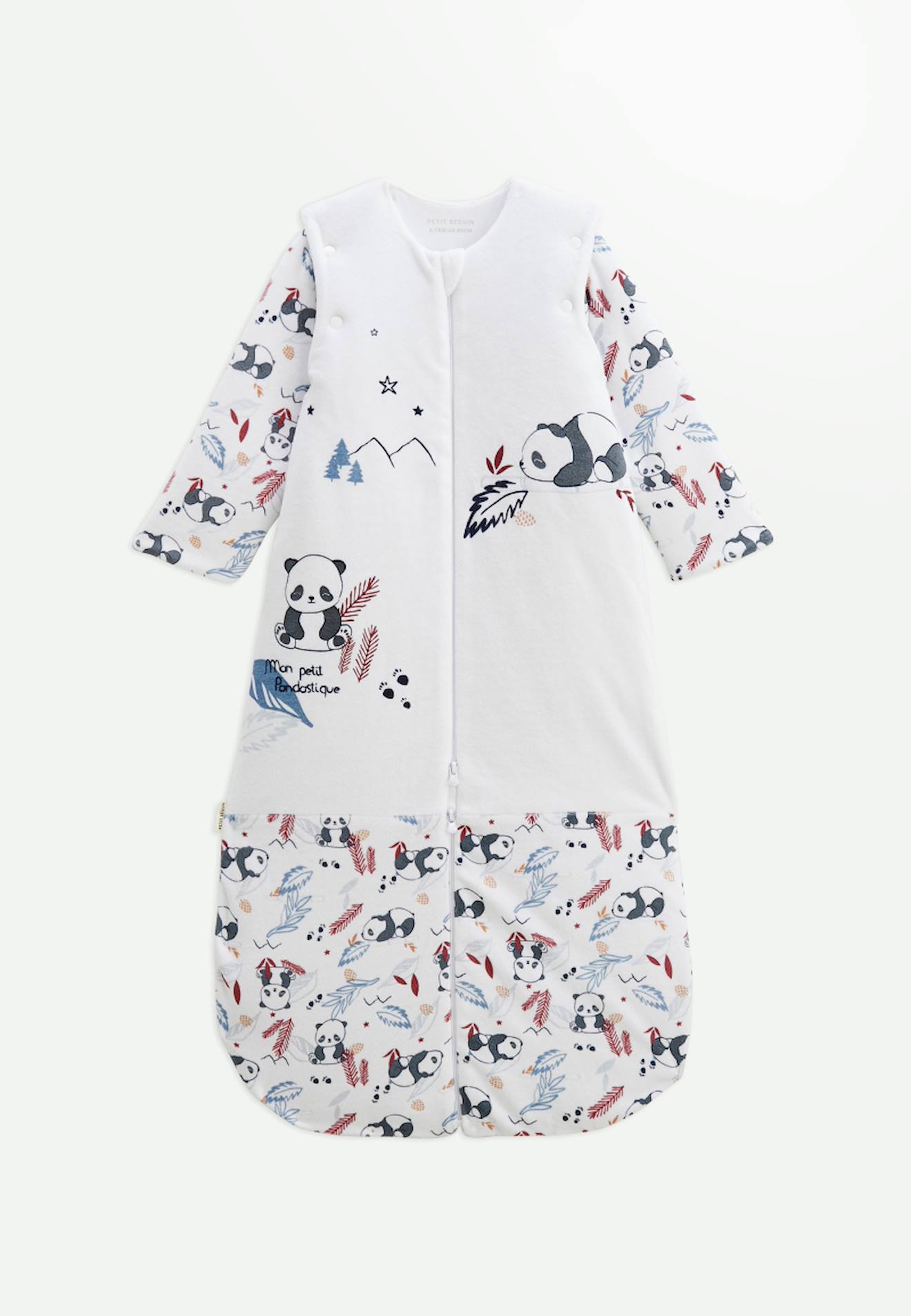 Turbulette D'hiver En Velours Avec Manches Amovibles Et Jambes Séparables Tao Ecru