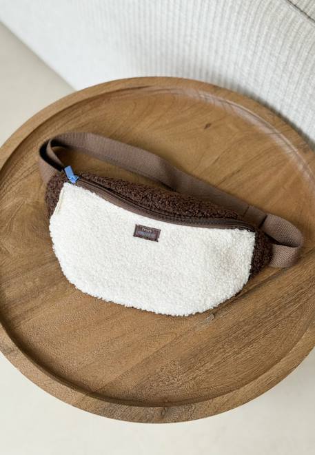Bébé-Accessoires-Autres accessoires-Sac banane enfant en sherpa cracotte
