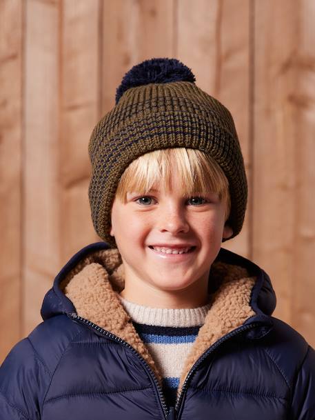 Ensemble rayé garçon bonnet + snood + moufles/gants  - vertbaudet enfant