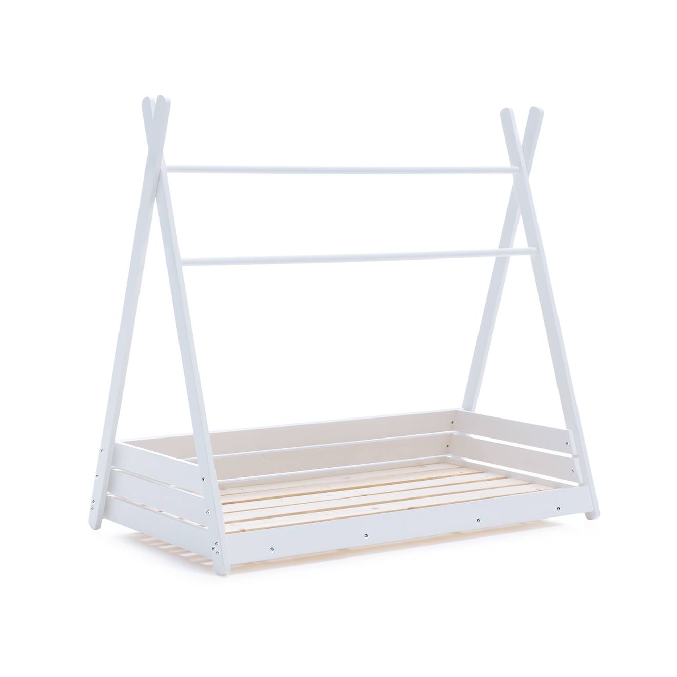 Lit Cabane Montessori En Blanc Blanc