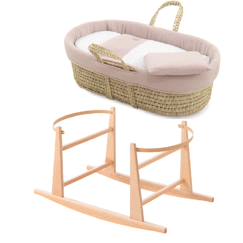 Couffin matelasse + support en bois  - vertbaudet enfant