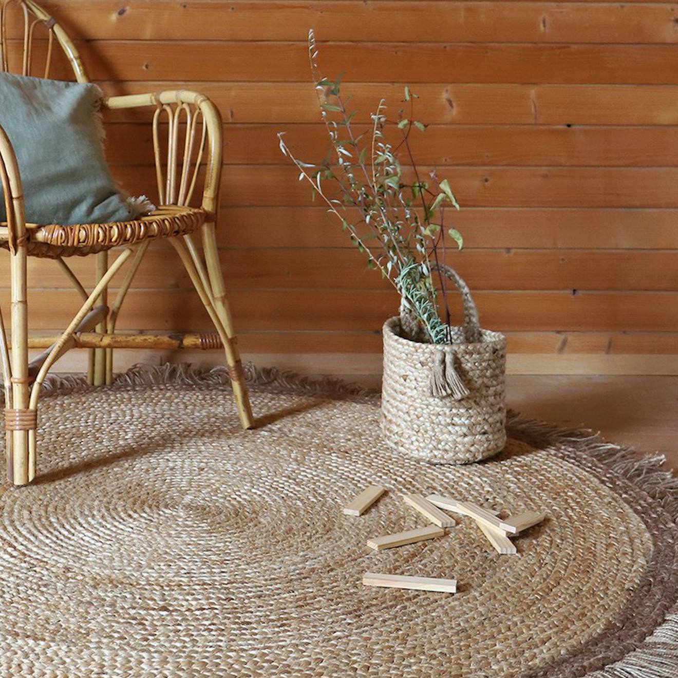 Panier De Rangement Jute À Suspendre Oslo Beige (Nattiot) - Image 2