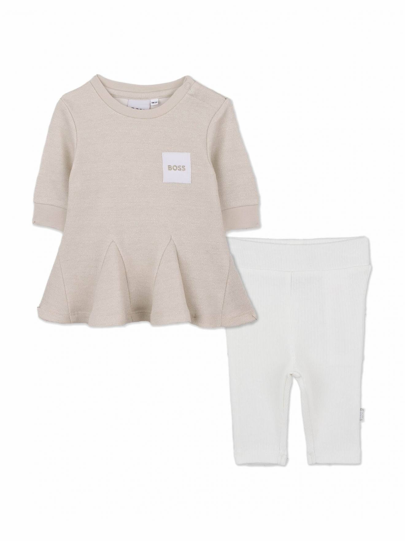 Ensemble 2 Pièces Robe Et Pantalon Jaune