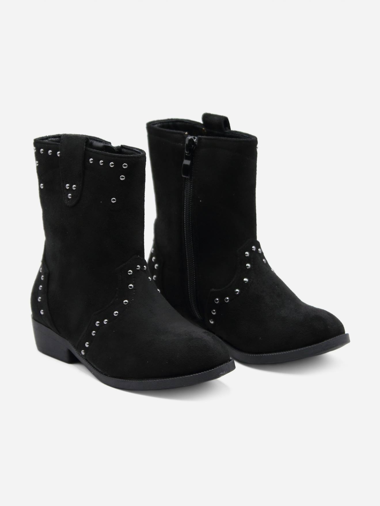 Bottines À Zip Noir