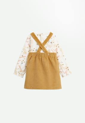 Robe Bébé En Velours Floral BabyLove - Taille 3 Mois - Bleue, Manches Bouffantes - Occasion Très Bon état