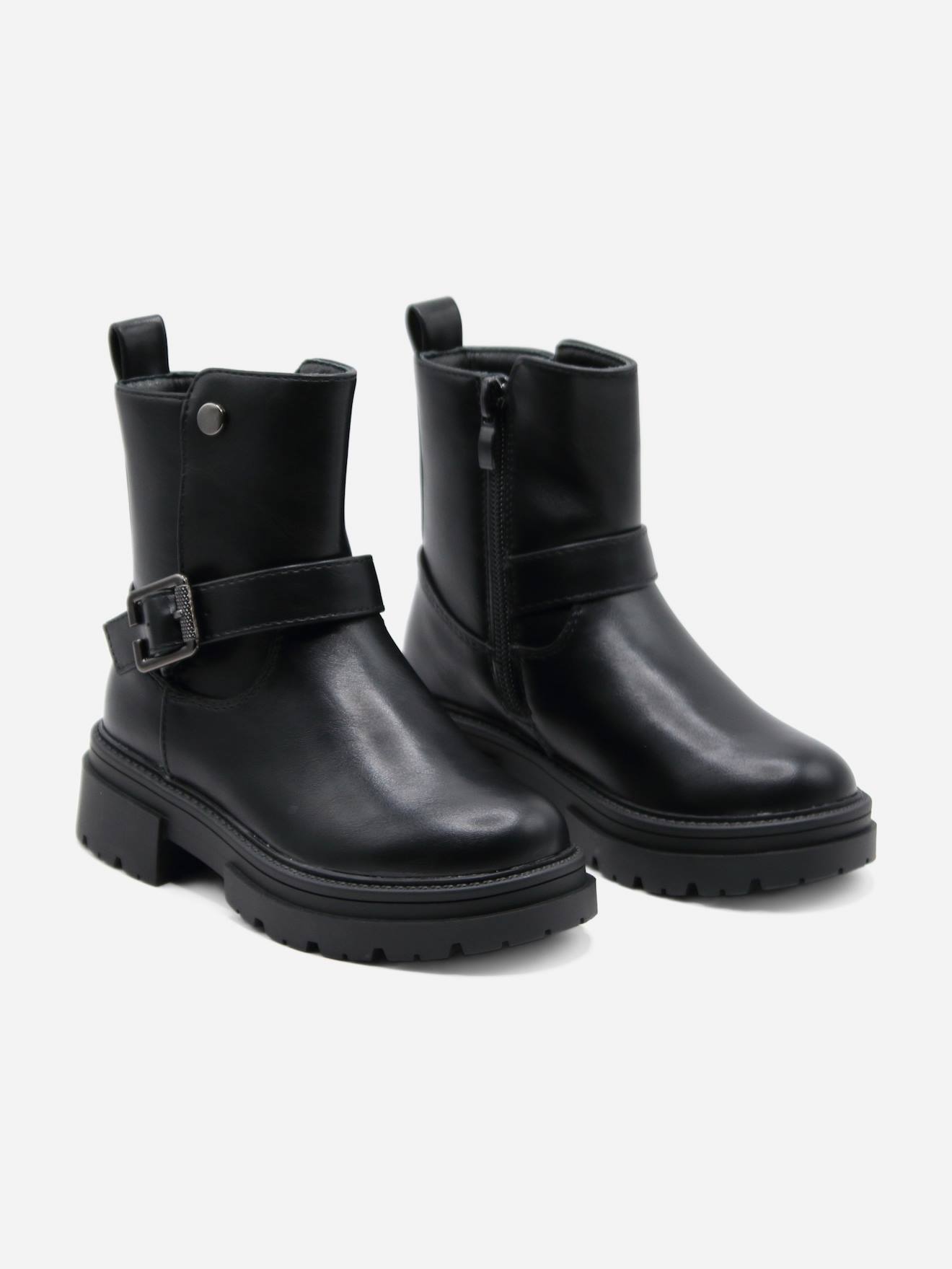Bottines À Zip Noir