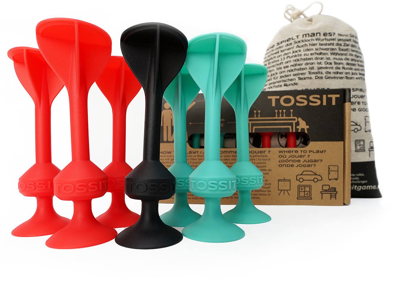 Tossit Rouge Cyan Multicolore