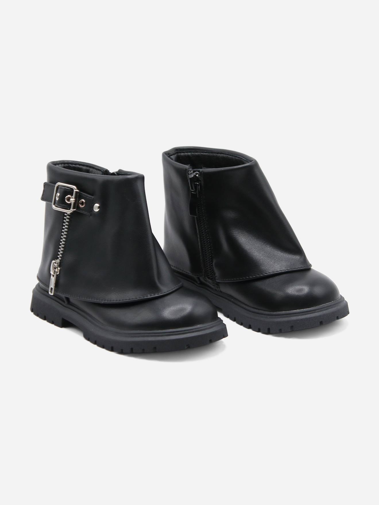 Bottines à zip noir