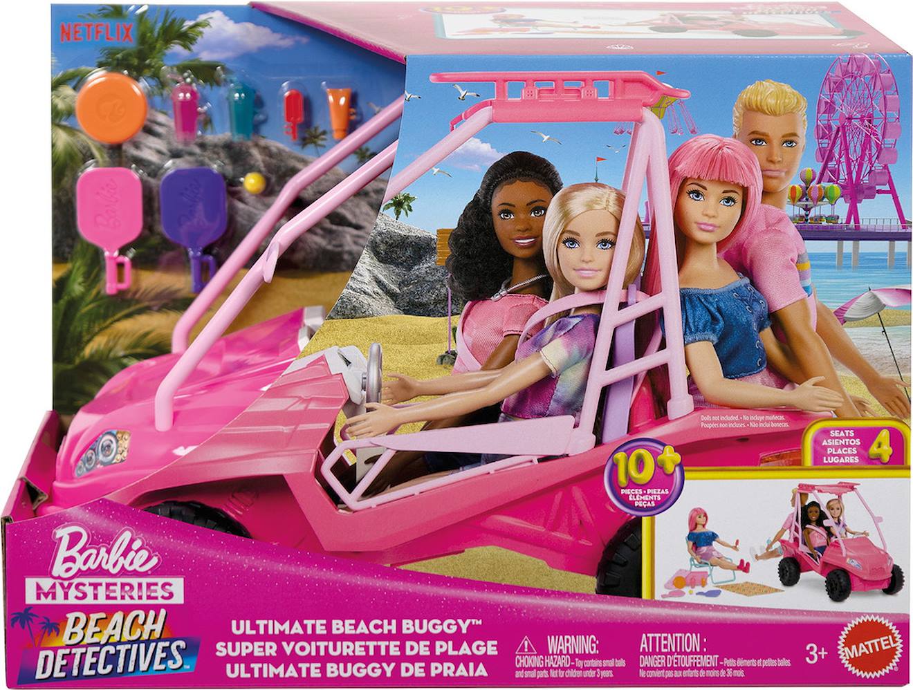Véhicule Buggy Détective Barbie Multicolore