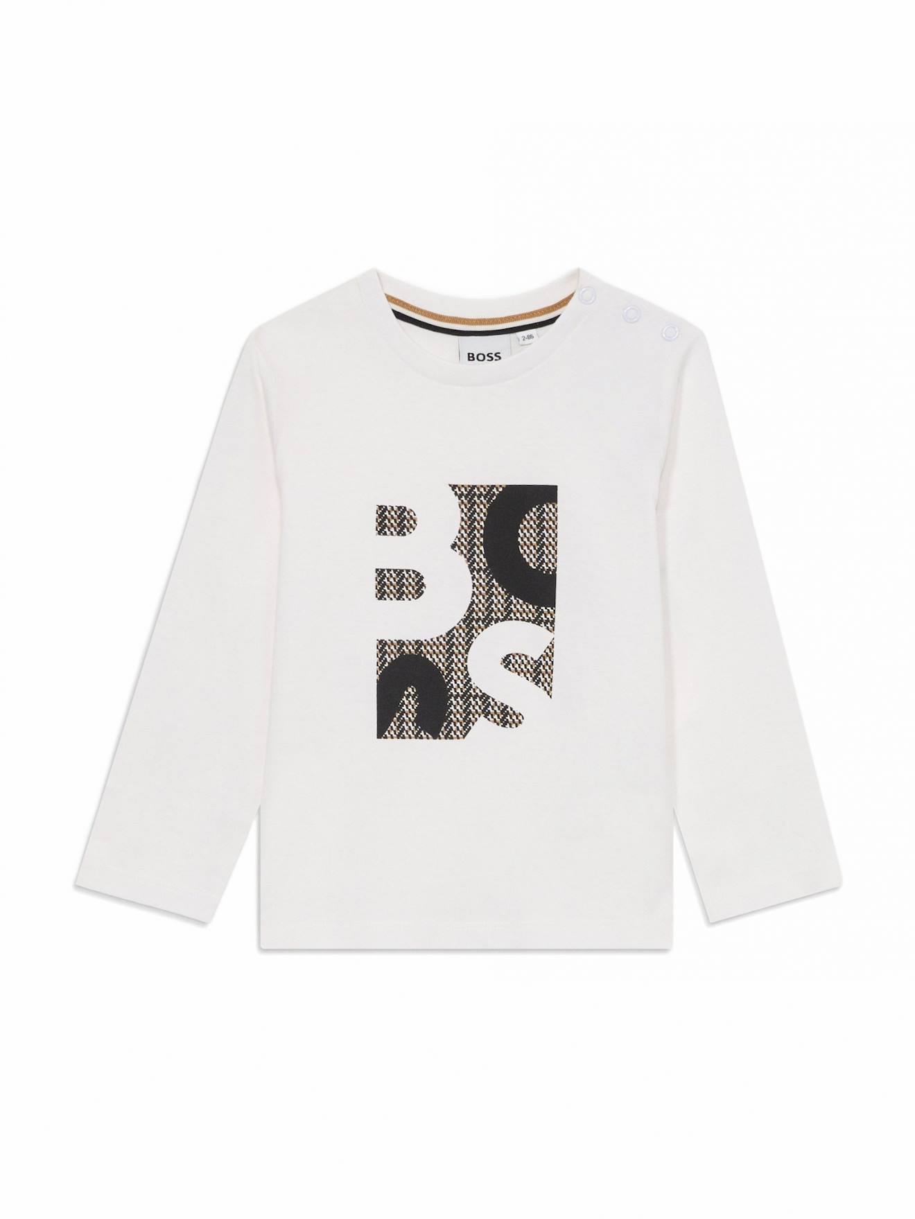 T-shirt Toddler Long Sleeve Blanc