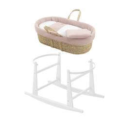 Couffin matelasse + support en bois  - vertbaudet enfant