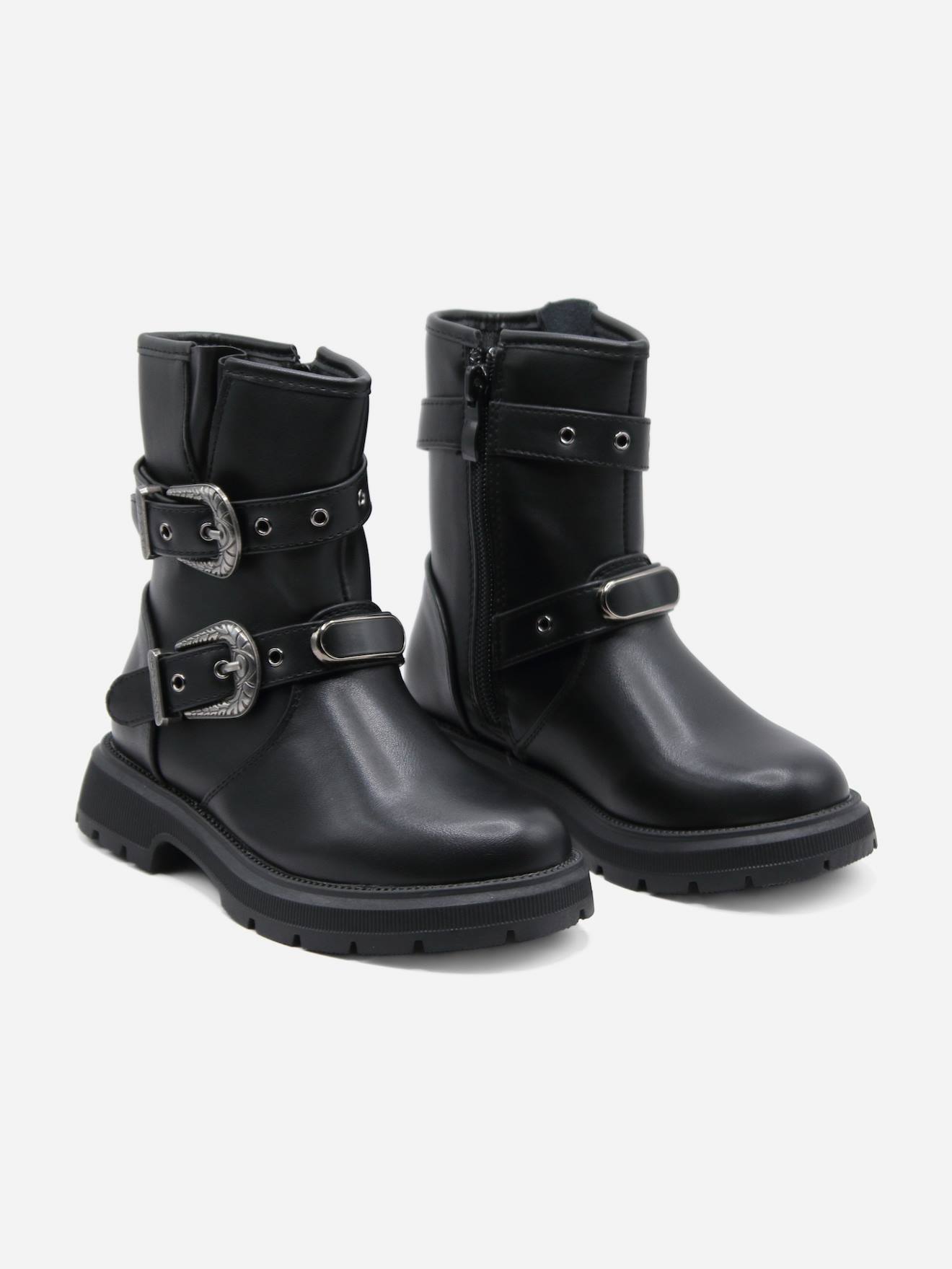 Bottines À Zip Noir