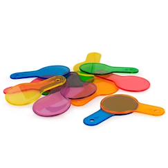 -Palettes de couleurs translucides pour table lumineuse - jouet éducatif pour enfants
