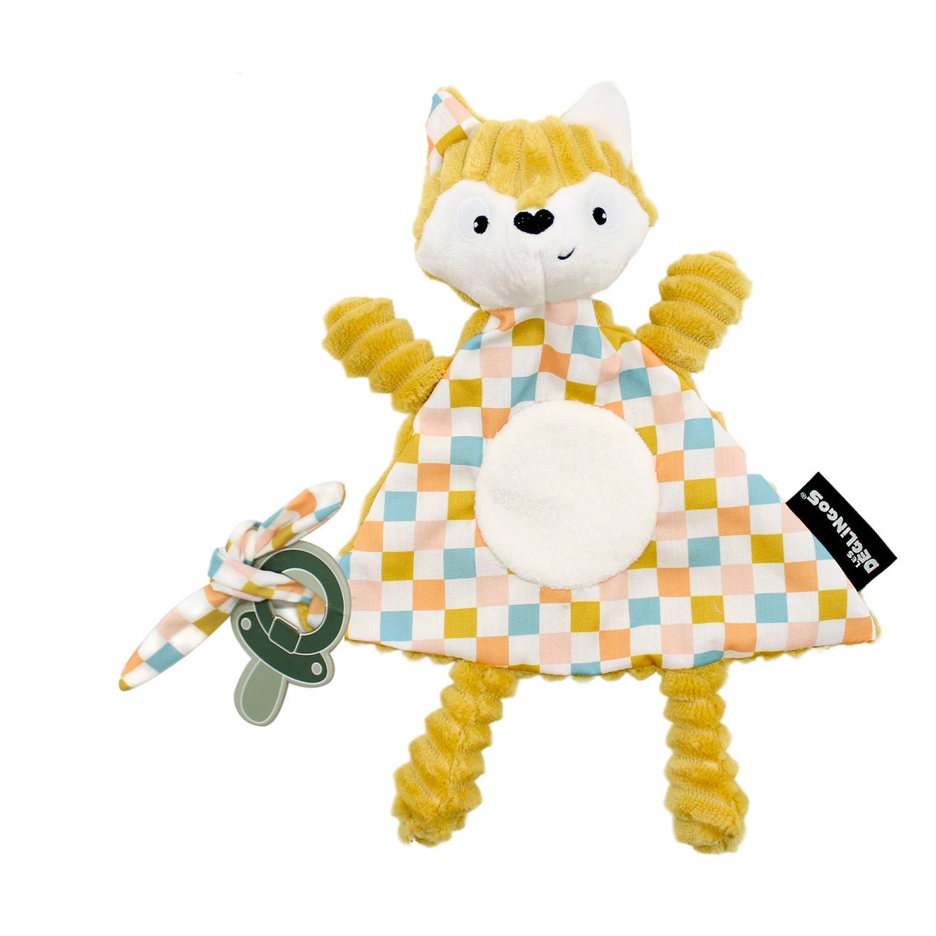 Doudou En Velours Côtelé Jaune