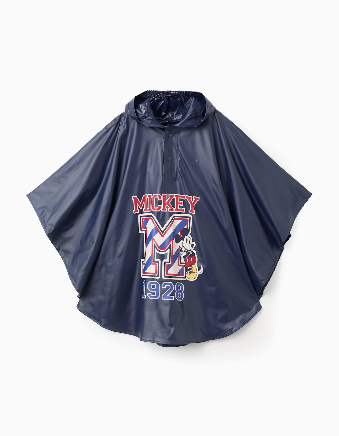 Poncho Imperméable Mickey À Capuche Bleu Foncé