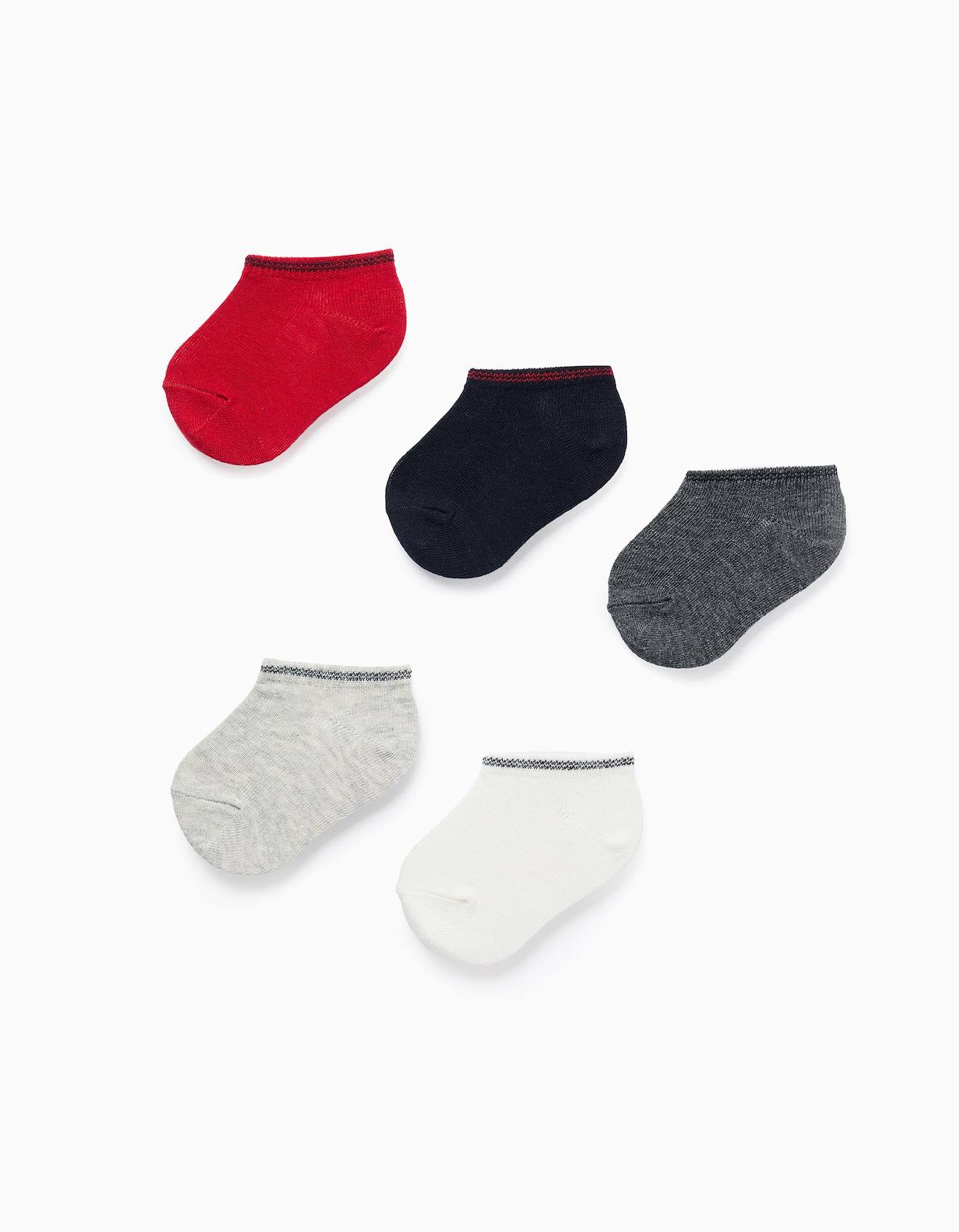 Pack De 5 Paires De Socquettes À Rayures Multicolore