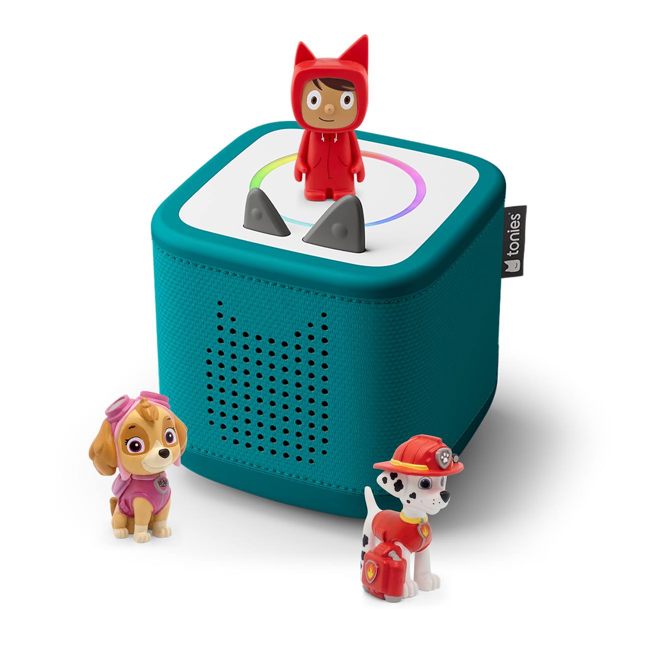 Pack Toniebox 2 - Boite À Histoires - 1 Figurine Rubie - La Pat' Patrouille Marcus Et Stella Vert Océan (tonies) - Couverture