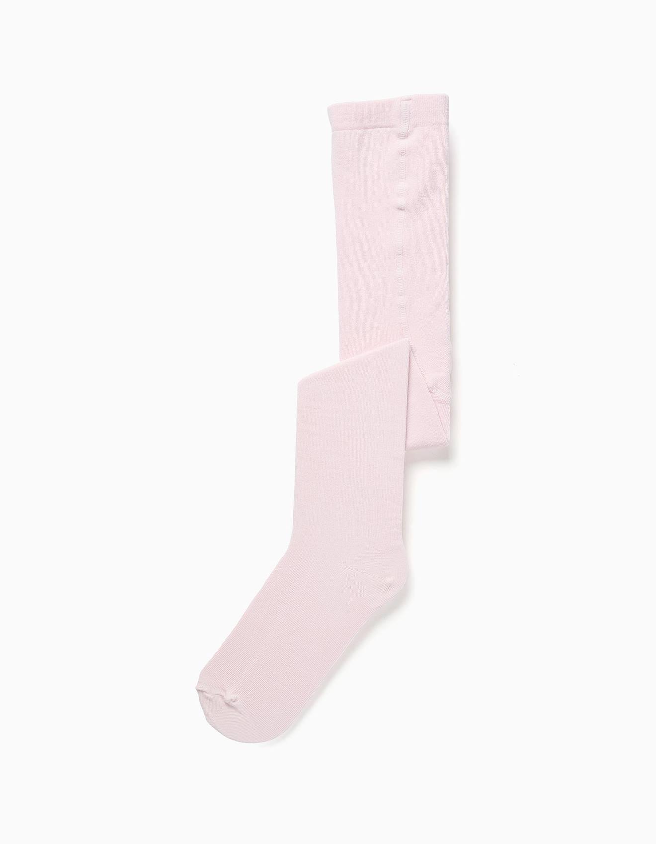 Collants Unis En Maille Anti-bouloche Rose Clair 10 €
