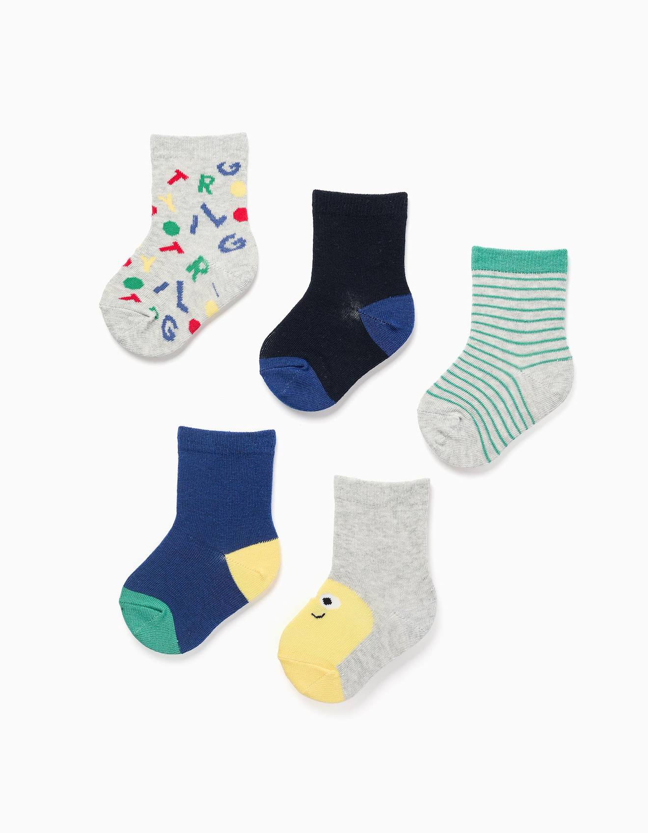 Pack 5 Paires De Chaussettes Lettres Multicolore