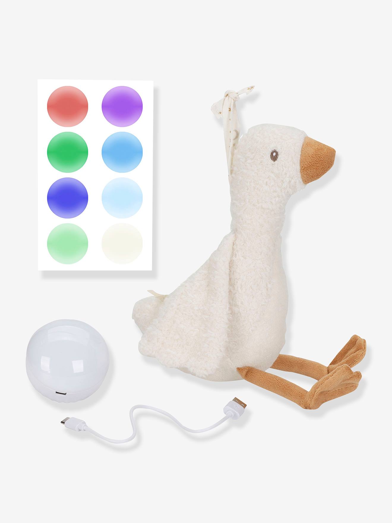Peluche musicale et lumineuse Oie blanc (Little Dutch) - Image 2