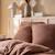 Parure de lit unie en coton, gaze de coton Blanc+Bleu horizon+Caramel+Chocolat+Lichen+Naturel+Terre cuite 20 - vertbaudet enfant 