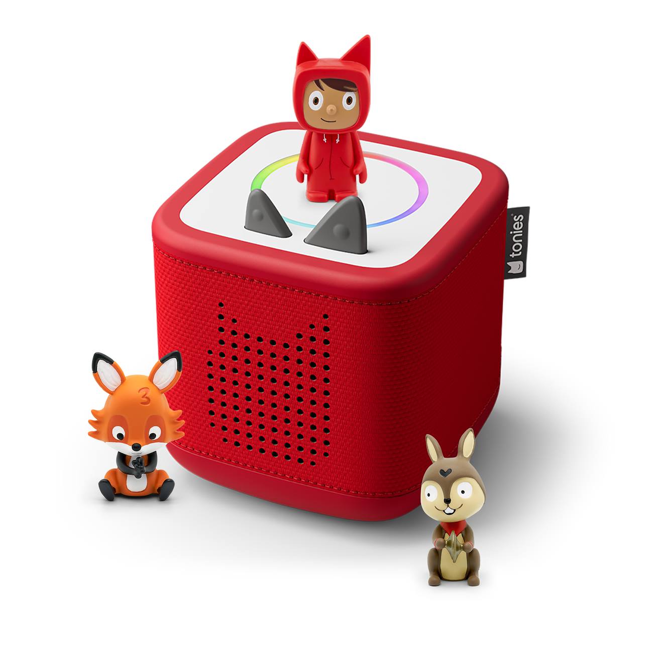 Pack Toniebox 2 - Boite À Histoires - 1 Figurine Rubie - Mes Comptines Pour La Maternelle Et Pour Apprendre Rouge