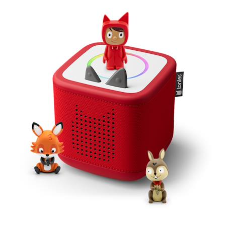 tonies - Pack Toniebox 2 - Boite À Histoires - 1 Figurine Rubie - Mes Comptines Pour La Maternelle Et Pour Apprendre Rouge