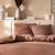 Parure de lit unie en coton, gaze de coton Blanc+Bleu horizon+Caramel+Chocolat+Lichen+Naturel+Terre cuite 18 - vertbaudet enfant 