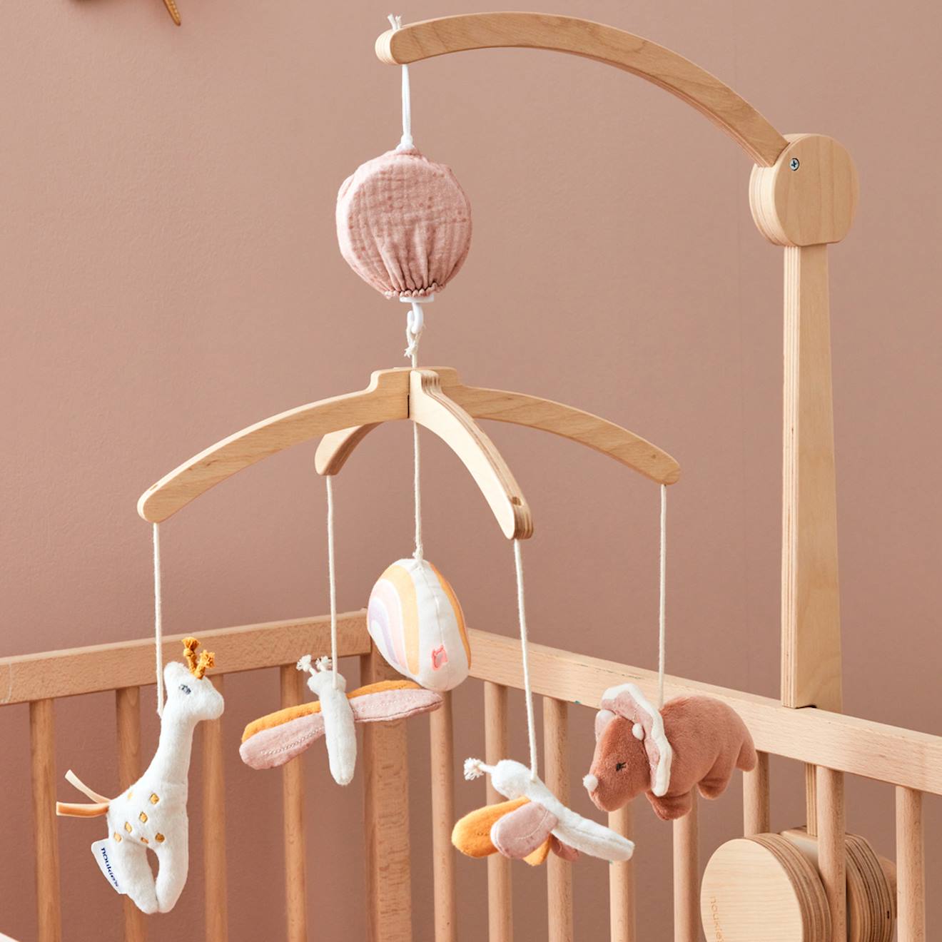 Mobile Musical En Bois Popsie Blanc (Noukie's) - Image 2